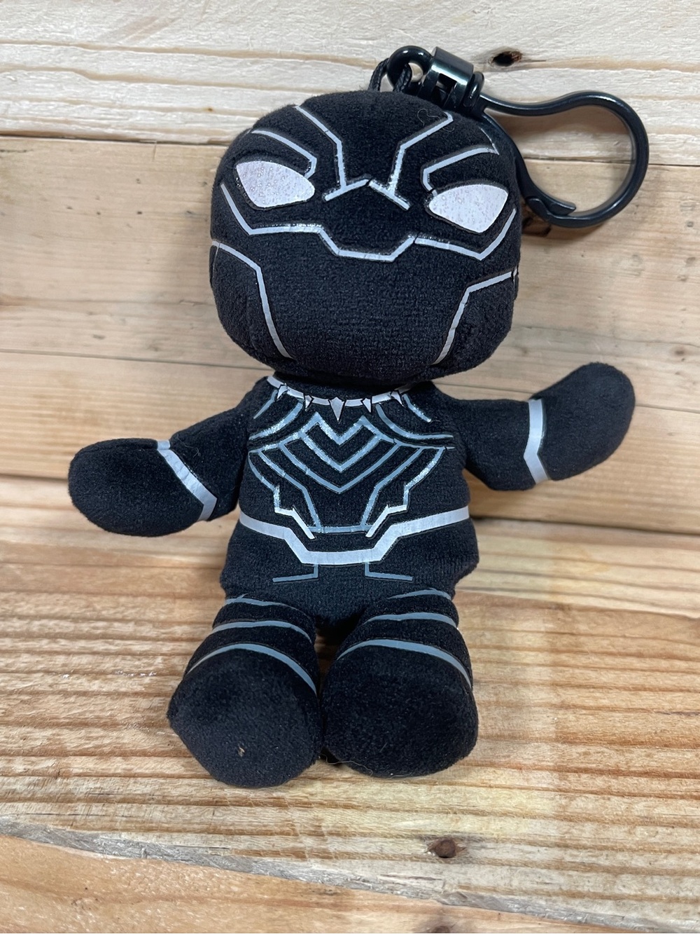 TY Marvel Black Panther Keychain Plush (2024) Disney Superhero 5” Bag Ring Clip